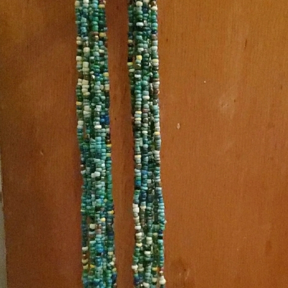 Beaded Multistrand Statement Necklace - Picture 2 of 4